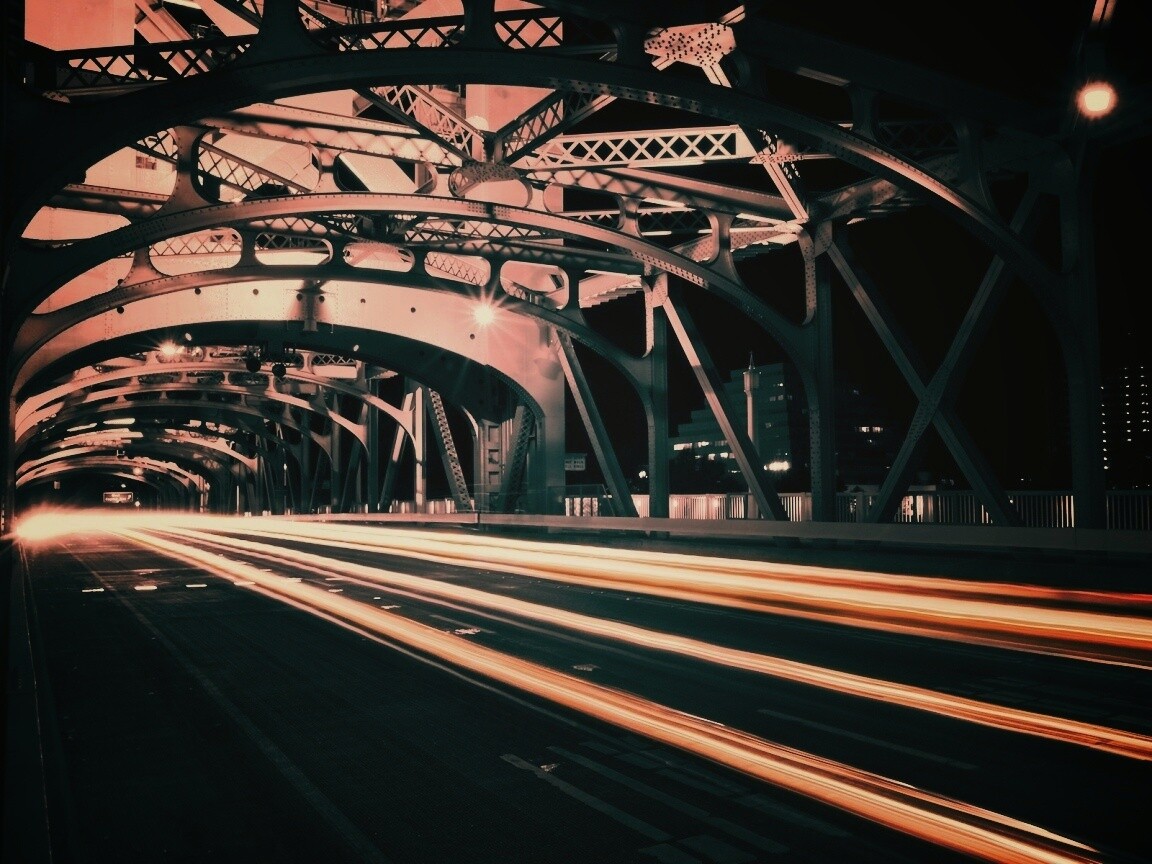 Городской мост в Сакраменто обои