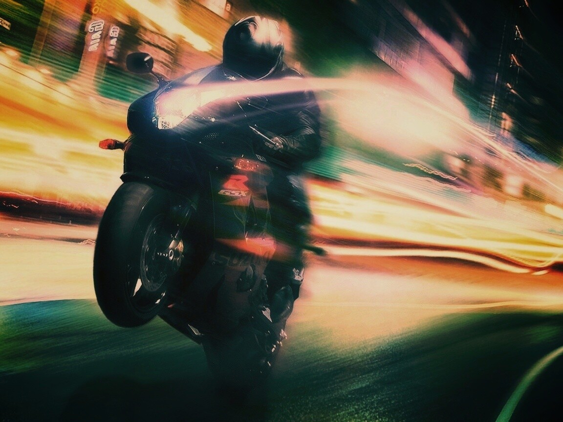 Сокрость на мотоцикле обои