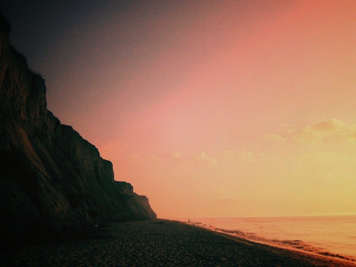 Уединенный пляж обои