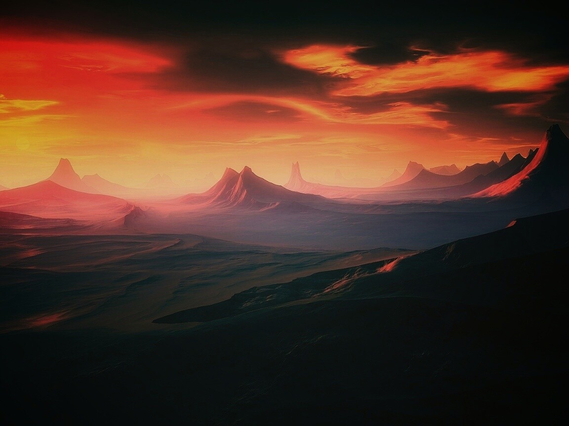 Инопланетный ландшафт обои