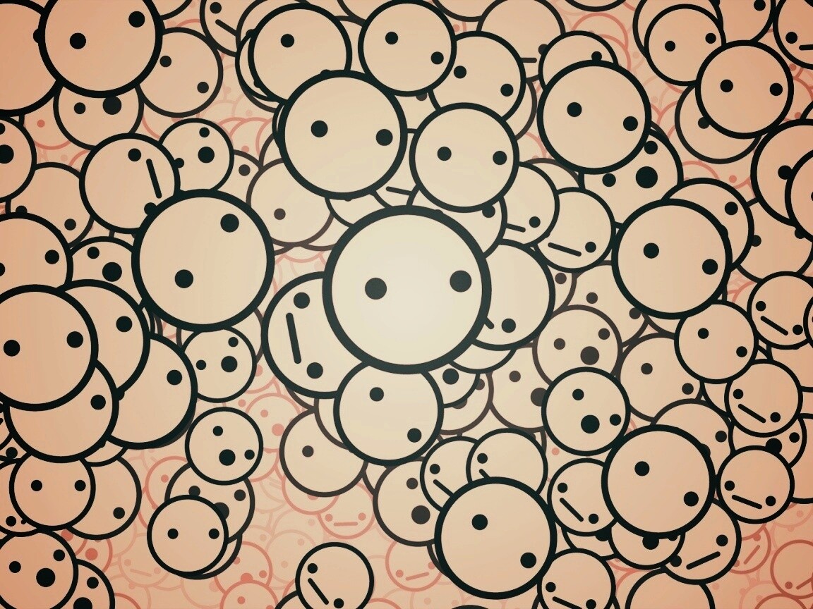 Фон из смайликов обои