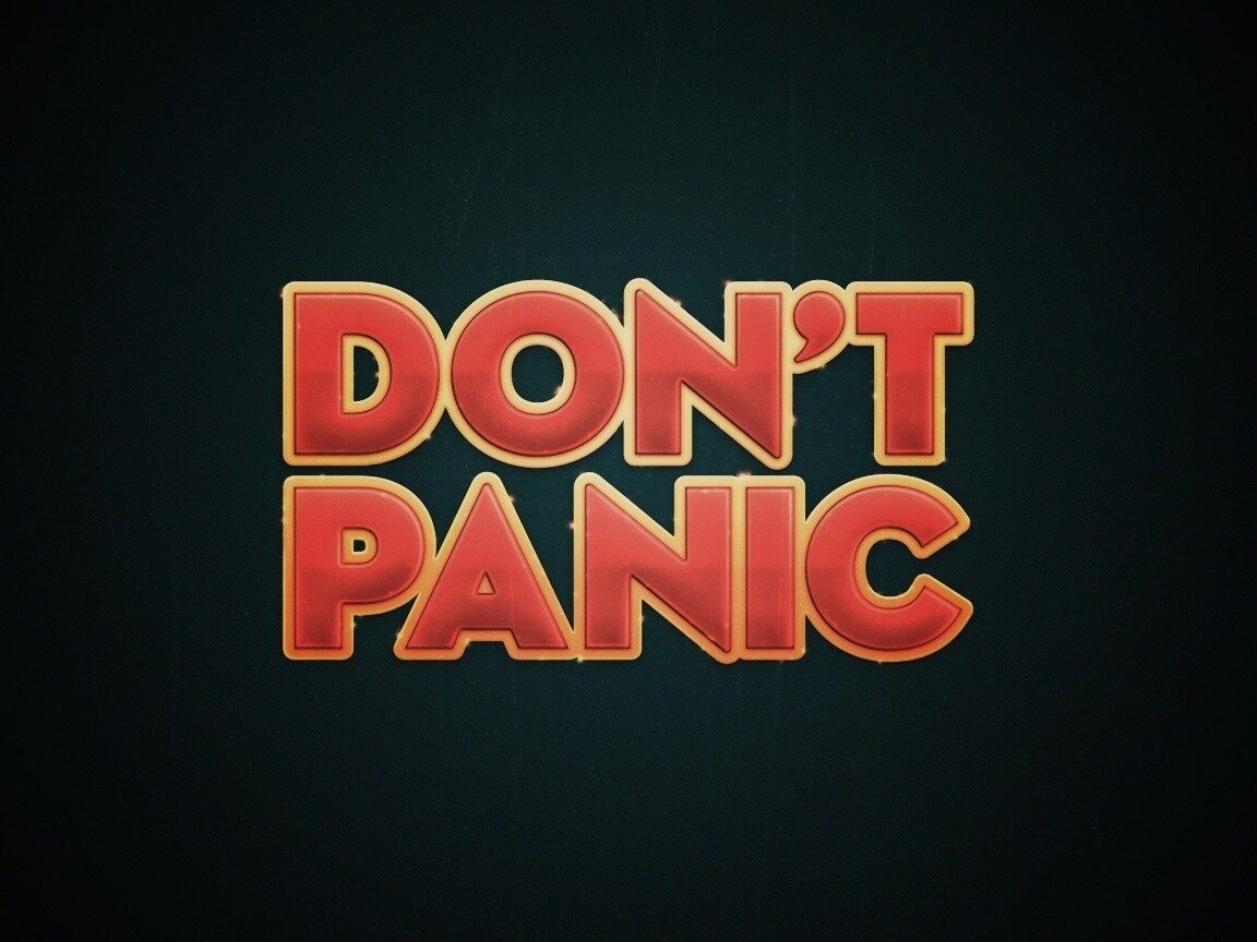 Не паникуй обои