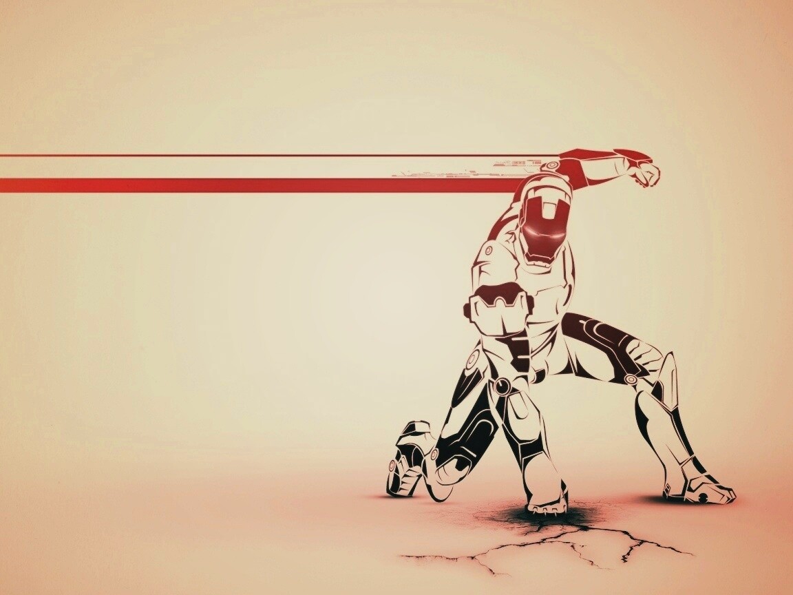 Векторный Железный Человек обои