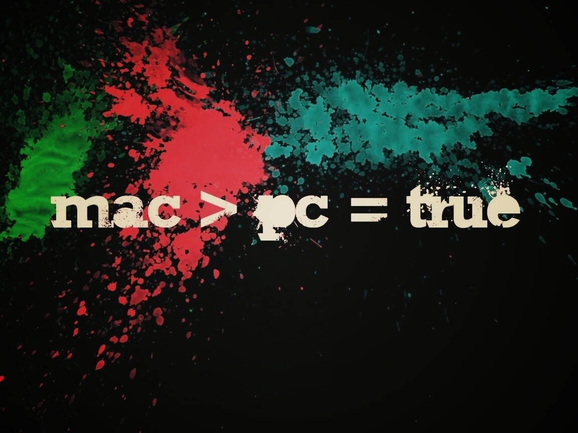 Mac лучше Pc обои