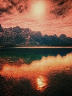 Радужное озеро обои