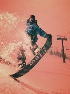 Сноубордист обои