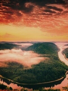 Кривая река обои