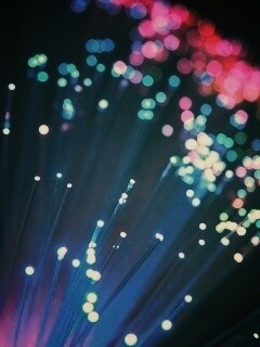 Огоньки на оптоволокне обои