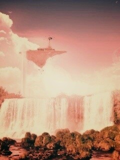 Ферма на летающем острове обои