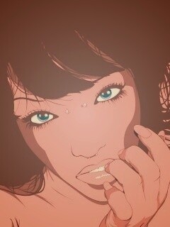 Девушка с пирсингом обои