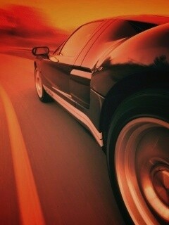 Авто на повороте обои