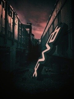 Упавшая вывеска обои