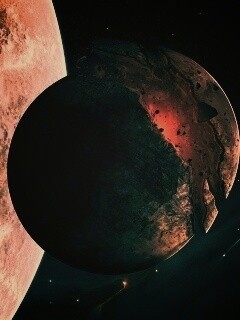 Спутник раскалывается пополам обои