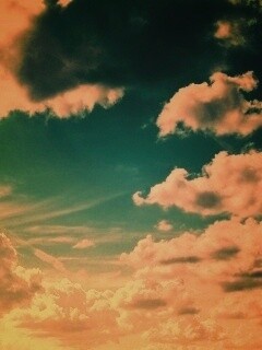 Зеленое небо обои