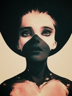 Черно-белый бодиарт обои