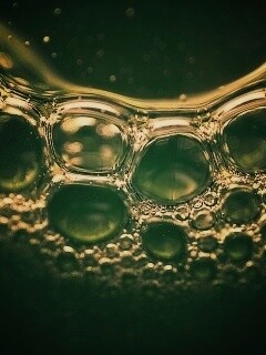 Зеленые пузыри обои