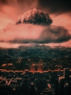 Ядерный взрыв в городе обои