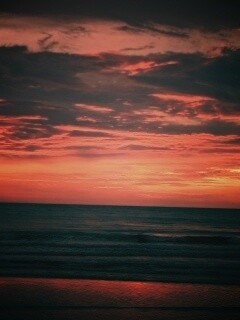 Закат на море обои