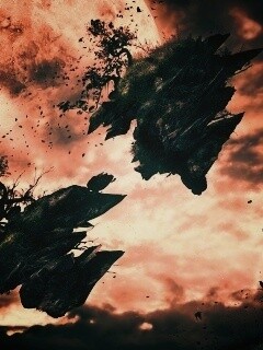 Летящие куски земли обои