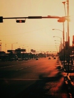 Закат в Лос Анджелесе обои