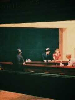 Ночное кафе обои