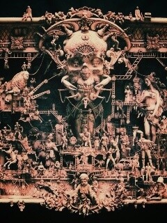 Адская скульптура обои