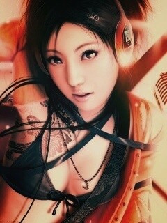 Поющая японка обои