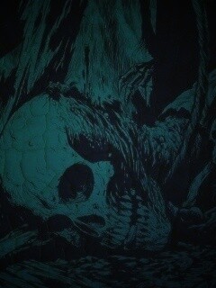 Тлеющий скелет обои