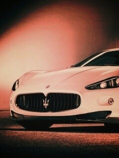 Белый Мазерати обои