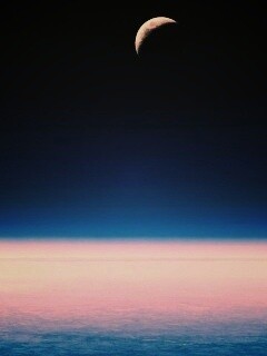 Луна над горизонтом обои