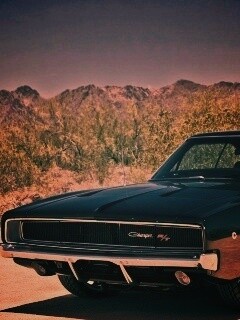 Черный Додж обои