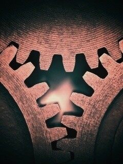 Три сцепленных шестерни обои