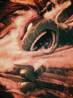 Рафаэля и Леонардо смывает водой обои