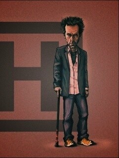 Шарж на доктора Хауса обои