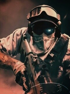 Боец в маске обои