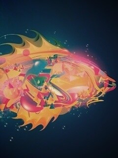 Абстрактная рыба обои