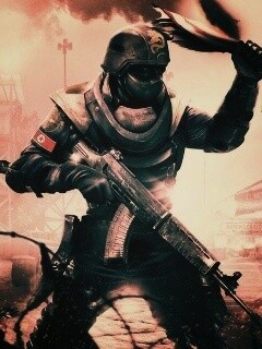 Китайский солдат жжет американский флаг обои