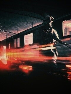 Солдаты на станции метро обои