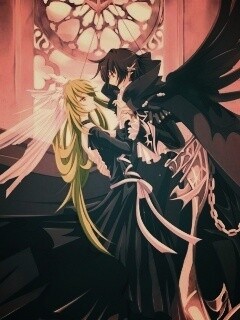 Танец под витражом обои