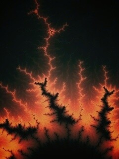 Огненные молнии обои