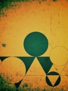 Структура из геометрических фигур обои