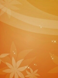 Оранжевый цветочный фон обои