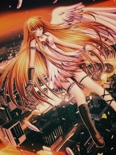 Неопознанная девушка из аниме обои