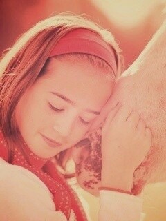 Девочка и лошадь обои