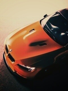 Оранжевый BMW обои