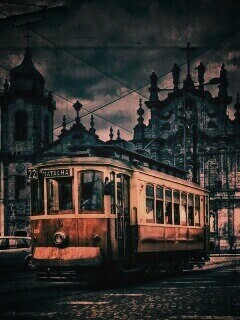 Старинный трамвай обои