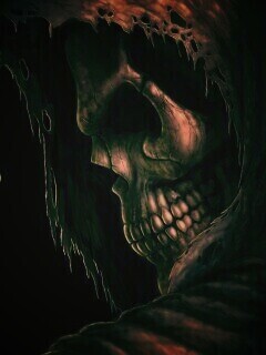 Смерть с картами обои