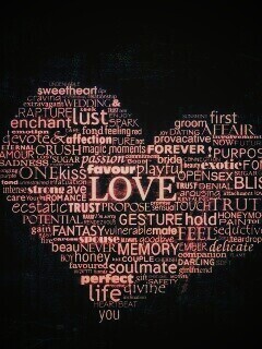 Слова любви обои