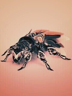 Кибер муха обои