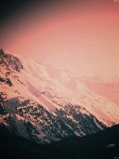 Горные вершины зимой обои